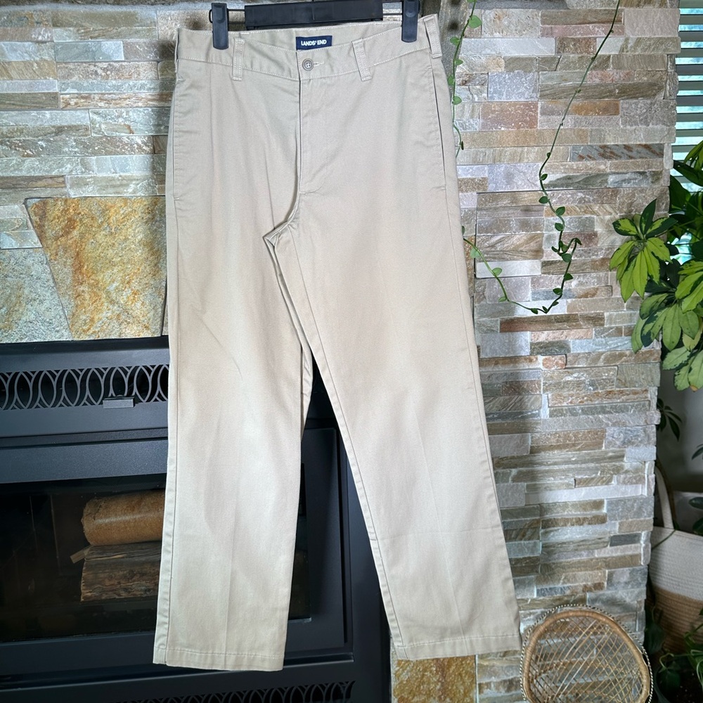 NWOT Men’s Land’s End Tan Pants 28 - Dress up or down!